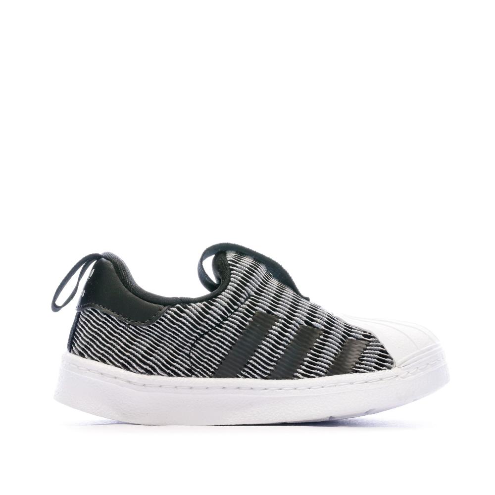 Adidas Baskets Noir/Gris Garçon Adidas Superstar 360