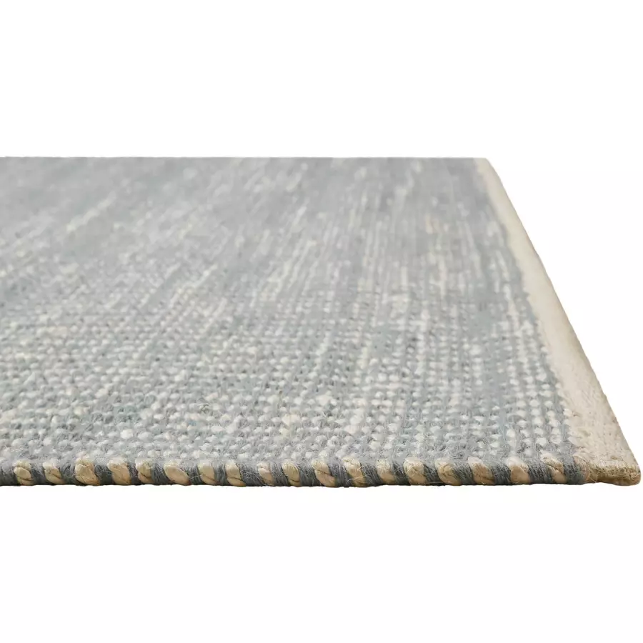 Green Looop Handweb-Teppich Toulouse mintgrün beige