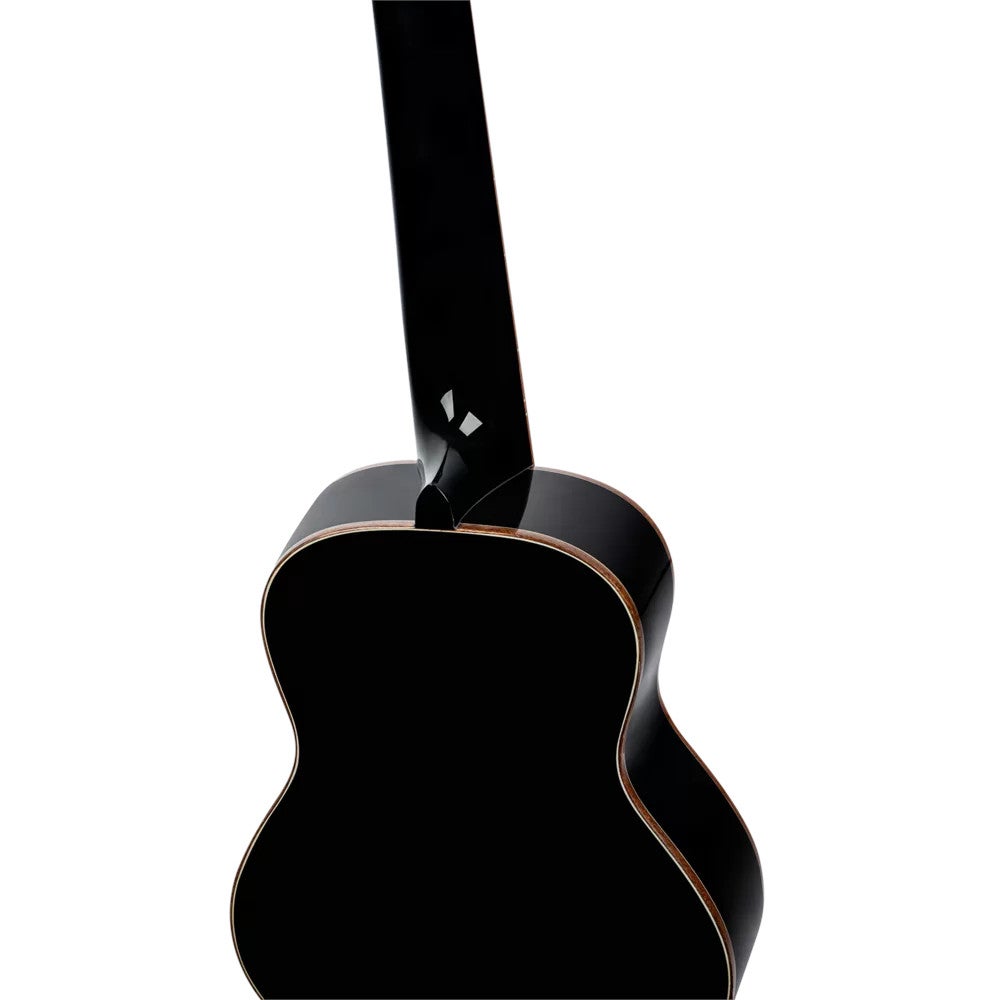 Ortega RUOX-CC Onyx Series Concert Size Ukulele Black concert ukelele met gigbag