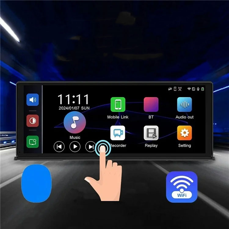 (270x52mm) Digitales Auto KFZ BT Multimedia Player mit 11.3