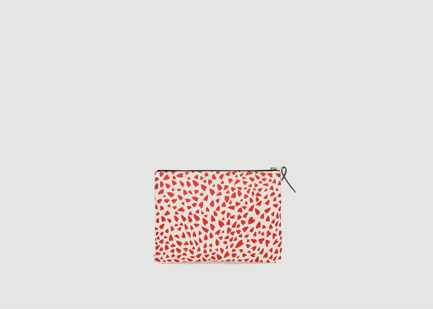Grande pochette en toile imprimée White Hearts Wouf