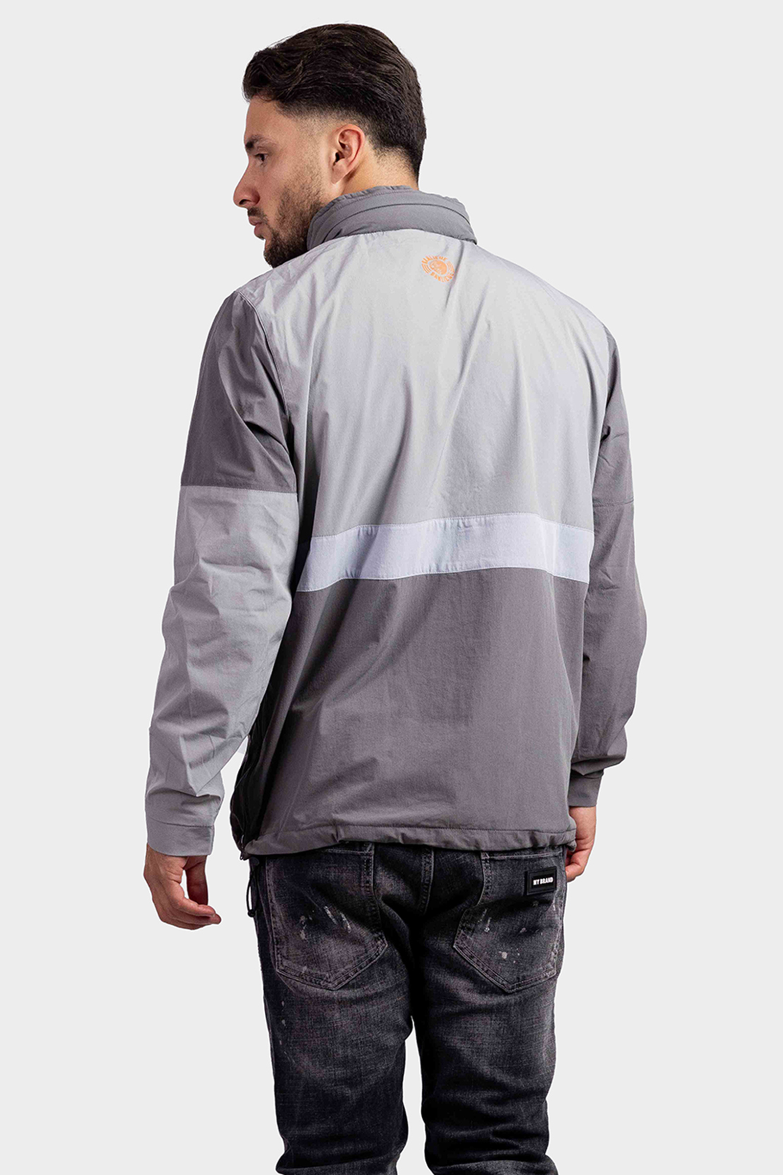 Banlieue Nylon Windbreaker Grijs