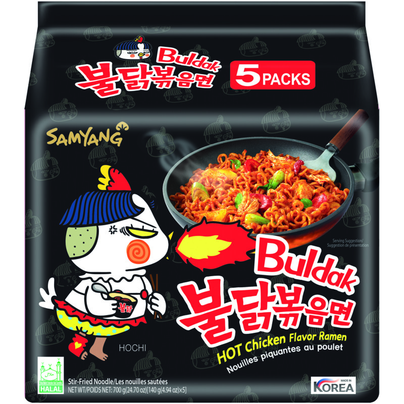 Samyang Buldak hot chicken ramen 5-pack