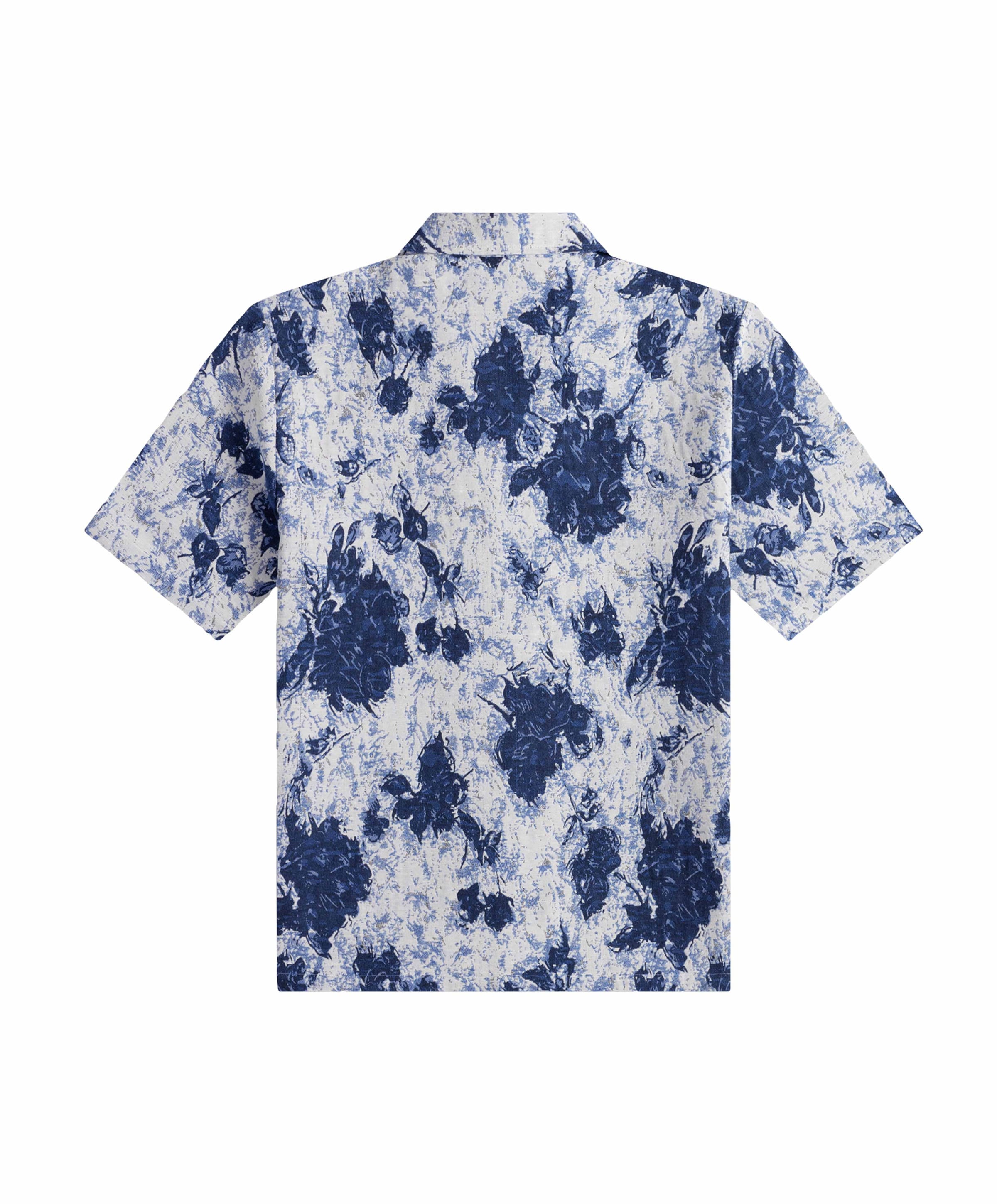 Law of the Sea Heren overhemd korte mouw blauw