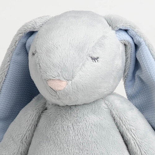 Moonie knuffelkonijn met nachtlamp en geluid - sky - 28 cm