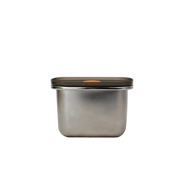 Boîte en inox rectangulaire 450 ml compatible micro-ondes Yoko® Design