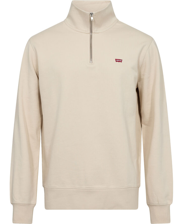 Levi's ORIGINAL HM 1/4 ZIP FOG Hvid