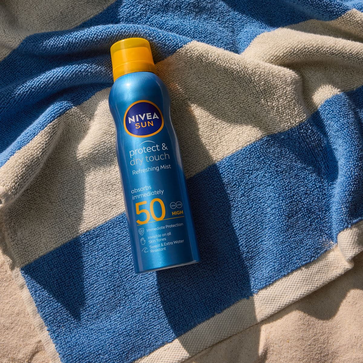 PROTECT & DRY TOUCH BRÛME RAFRAÎCHISSANTE FPS 50