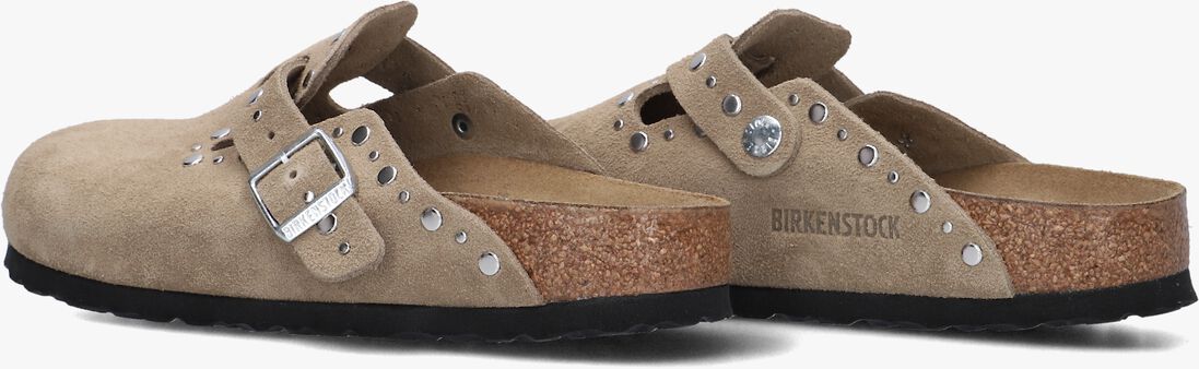 taupe birkenstock instappers boston rivet