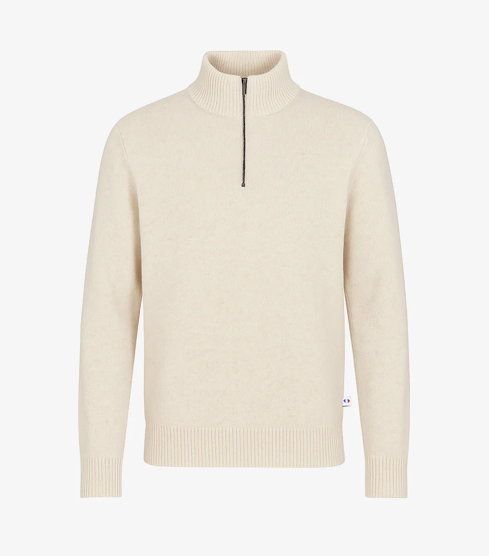 Pull Camionneur Homme Ecru