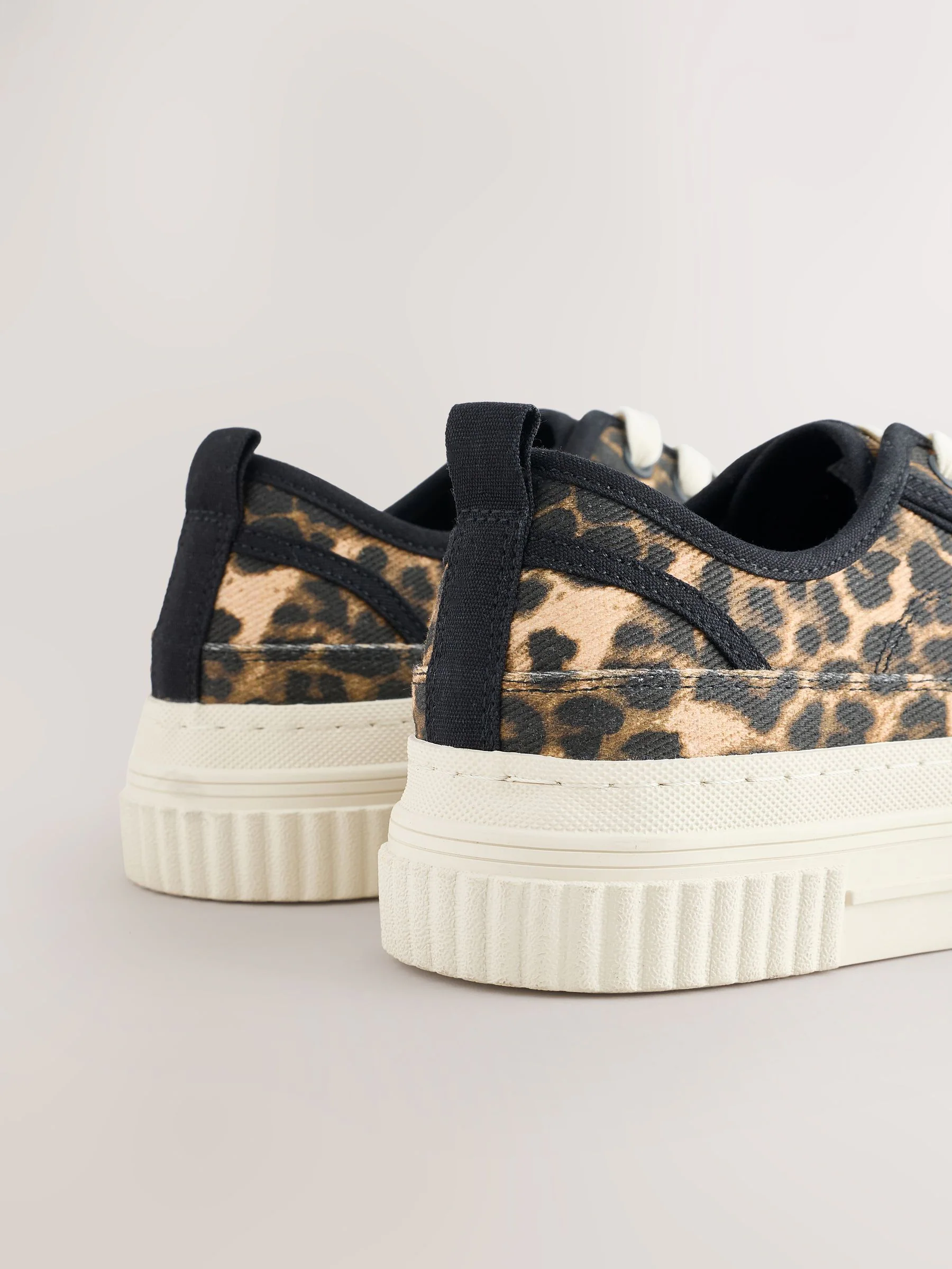 Luipaard - Canvas Chunky Baseball Lace Up Trainers