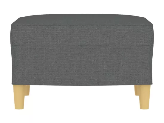Repose-pied Gris foncé 60x50x41 cm Tissu