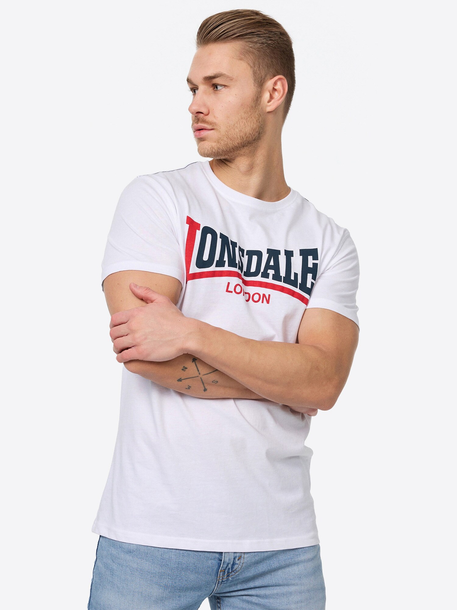 Lonsdale Herren T-Shirt normale Passform TWO TONE