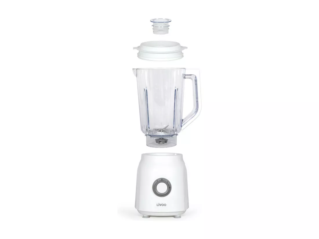Blender mixeur blanc 1.5L 600W