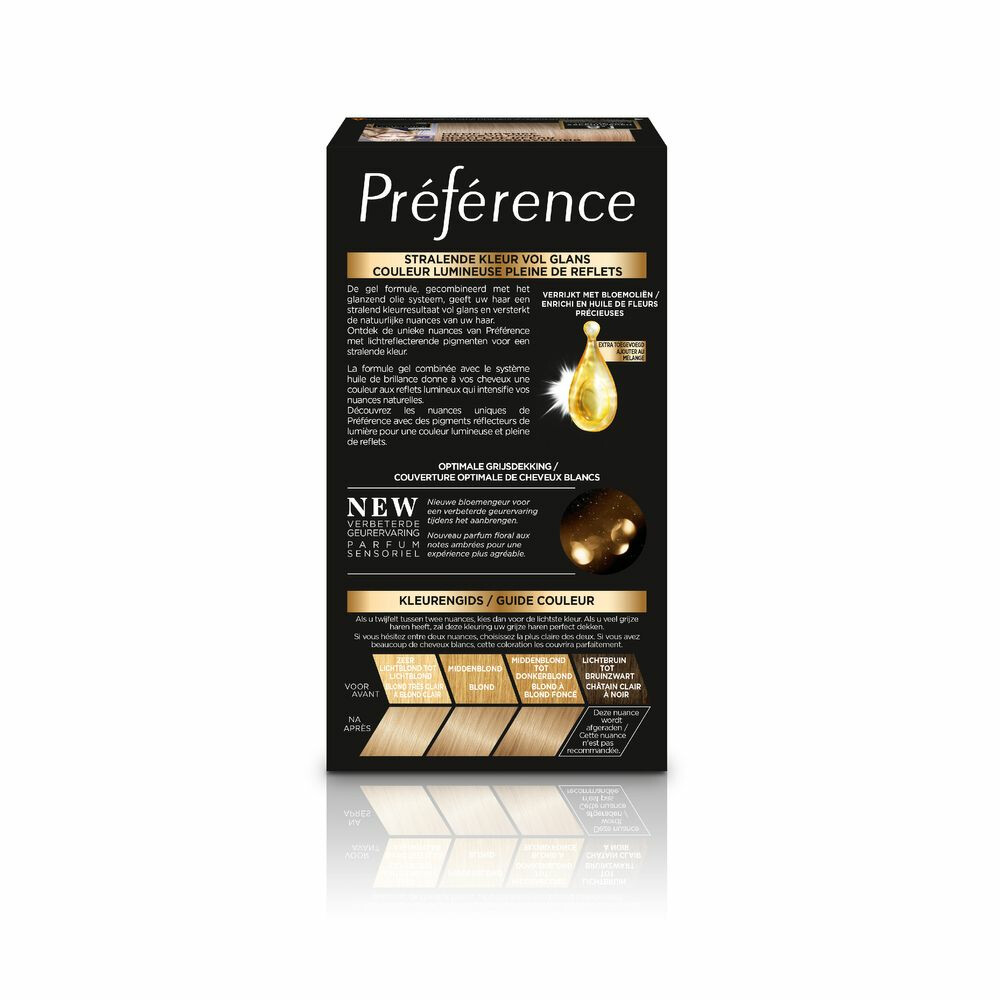 L'Oréal Préférence Cool Blondes Permanente Haarkleuring 8.1 Licht Asblond