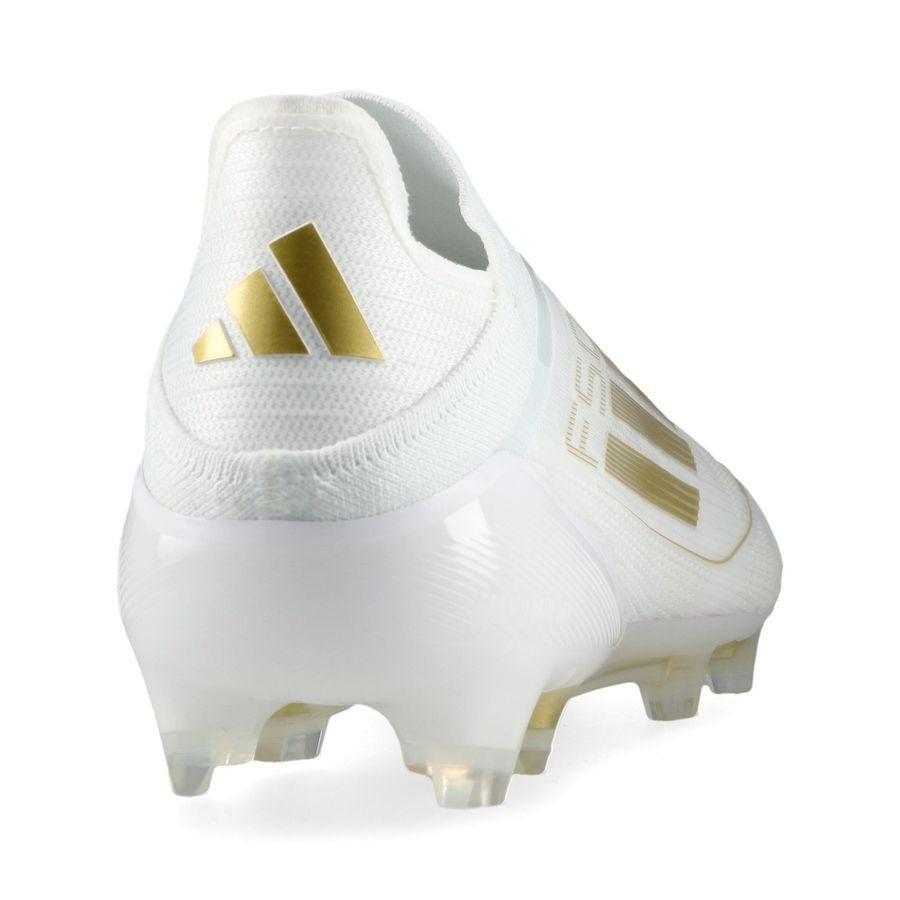 adidas F50 Elite Laceless FG Day Spark - Blanc/Doré/Blanc