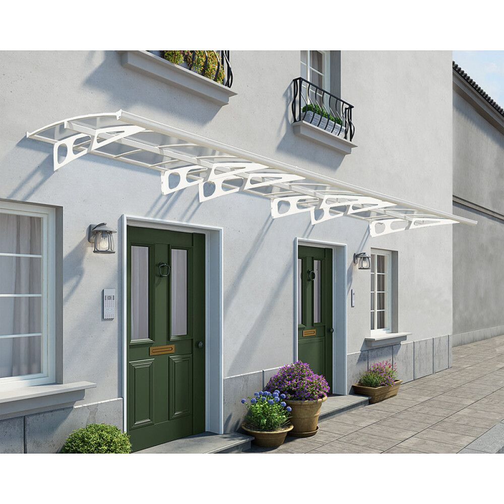 ENTRÉTAK CANOPIA BORDEAUX 1,4X7M KLAR/HVIT