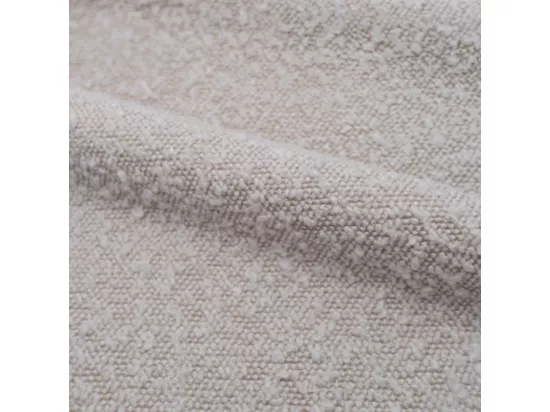 Canapé 3 places en tissu bouclé blanc - Nova
