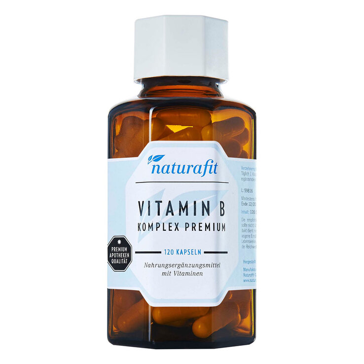 Naturafit Vitamin B Komplex Premium Kapseln, 120 St