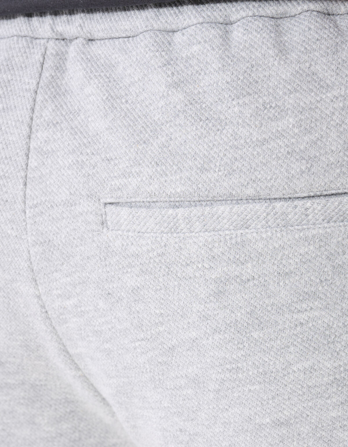 Structuur Regular Fit Short Grijs