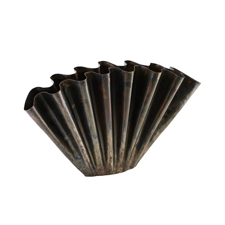 House Doctor - Flood Vase, 53,4 x 30 cm, gebürstetes silber-finish