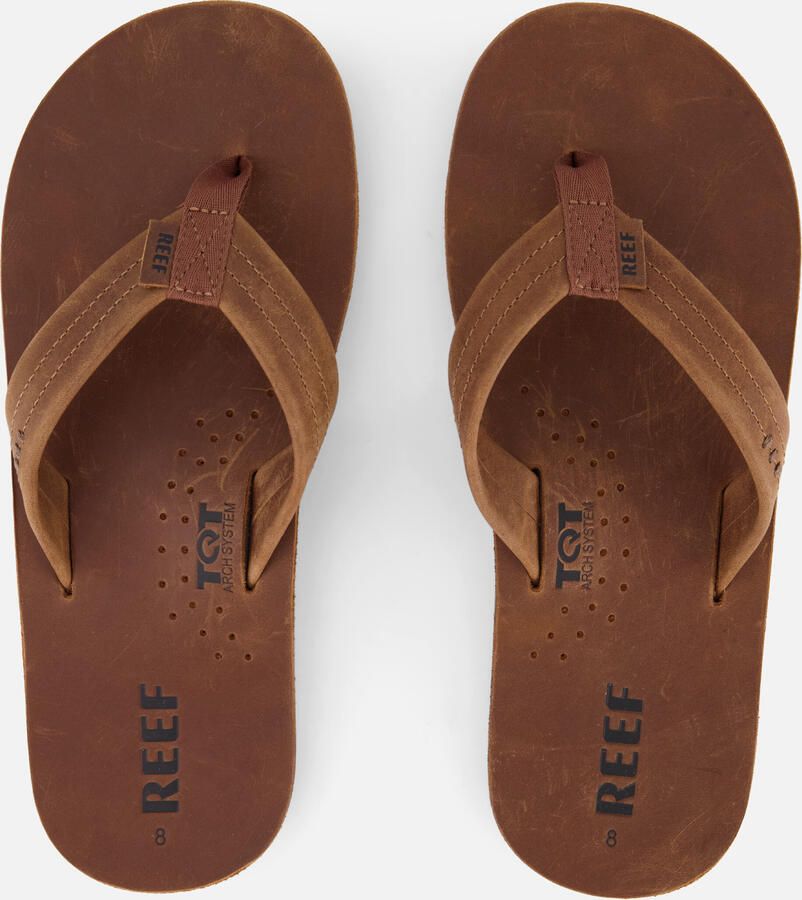 Reef Heren Darftsmen Slippers Bronze Brown 31cm