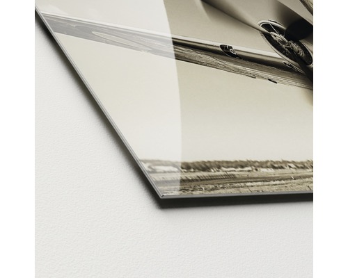 Glasschilderij Plane III 30x80 cm