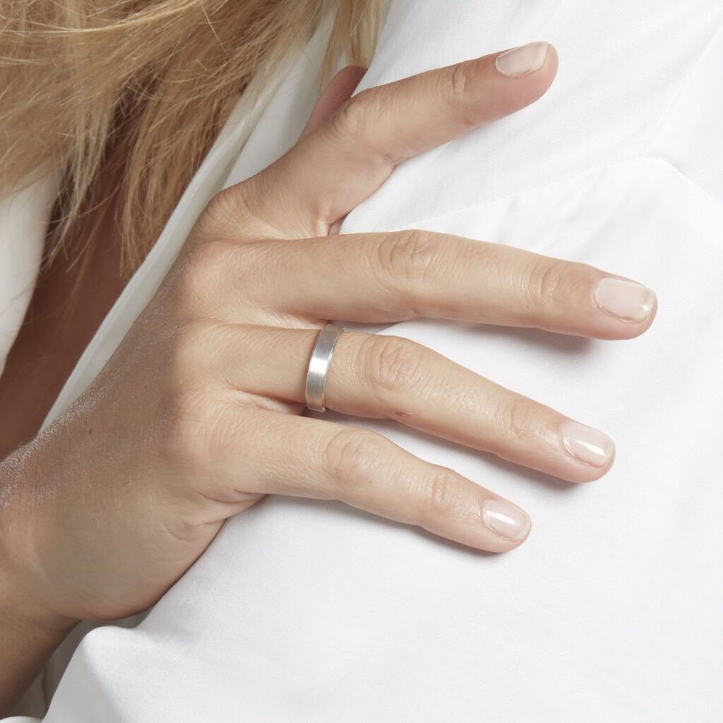 Alliance Sudem Ruban Plat Argent Blanc