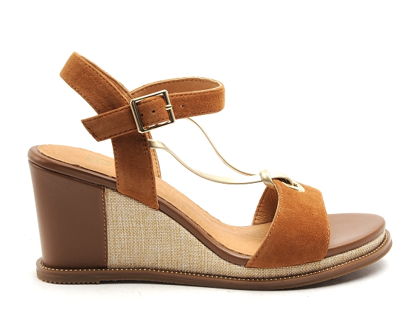 Fugitive nu pieds talons femme irdil beige