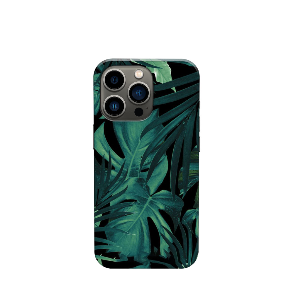 iPhone 13 Pro Kunststoff Hülle Dschungel 2 - Grün