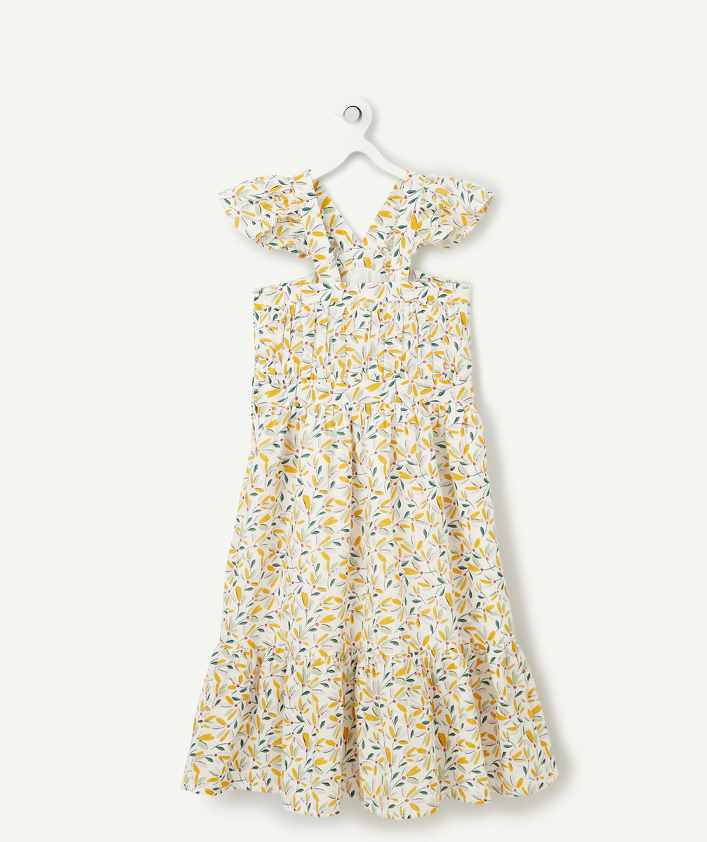 ROBE LONGUE FILLE IMPRIMÉE ET À BRETELLES