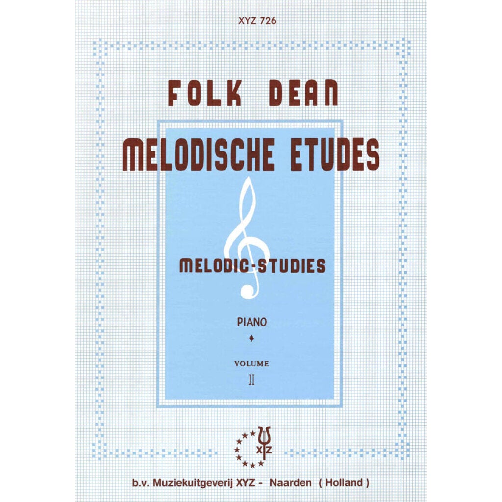 XYZ Uitgeverij Melodische Etudes 2 piano lesboek