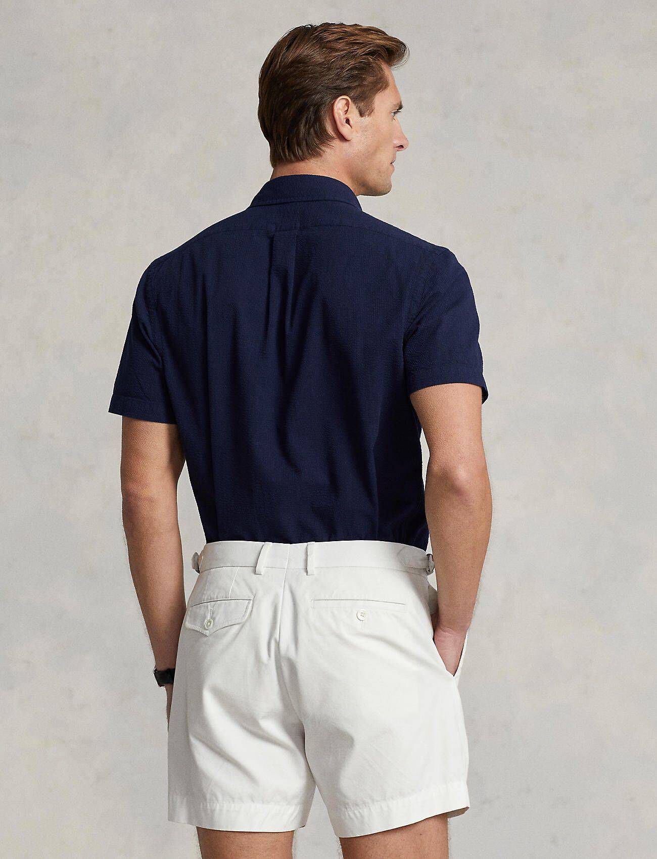 Polo Ralph Lauren| Herren Hemd Kurzam CUSTOM FIT SEERSUCKER
