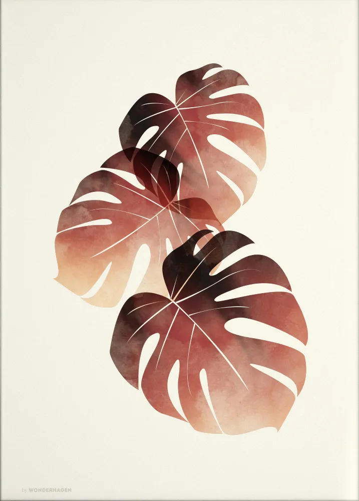 Poster&Frame Plakat Sunset Leafs
