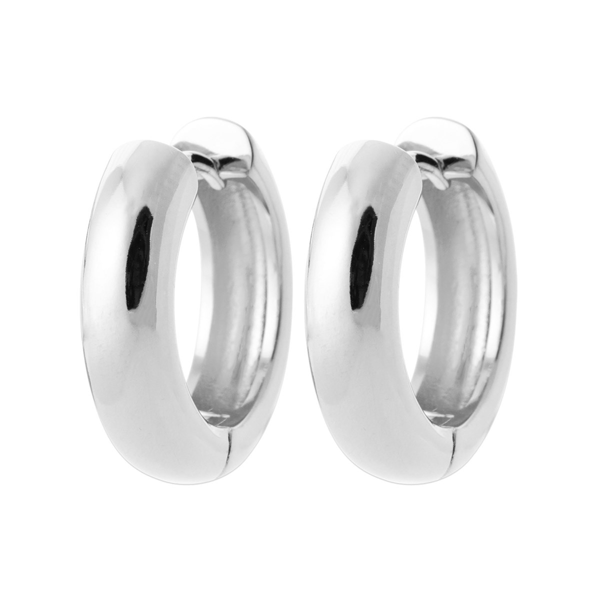 Créoles Brillaxis argent rhodié 20mmfil creux