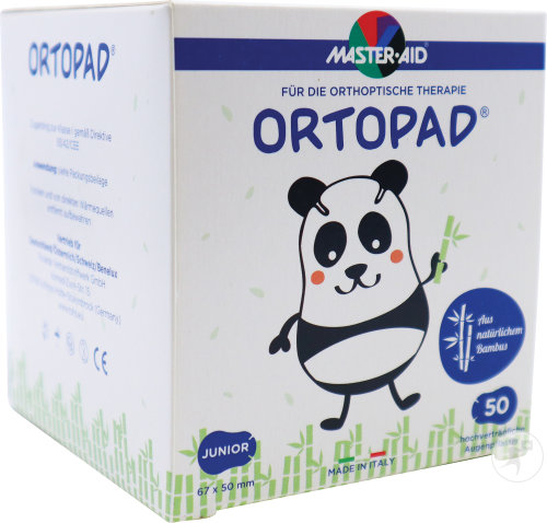 Ortopad Blanc Junior Pansement Oculaire 50 Pièces