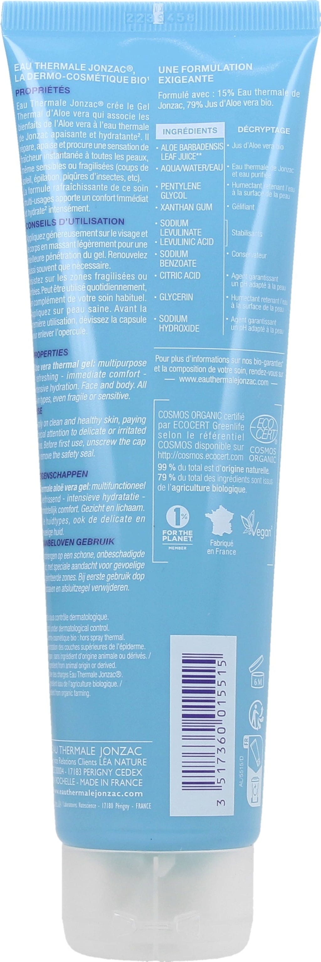 Eau Thermale JONZAC  Aloe Vera Thermal Gel, 150 ml