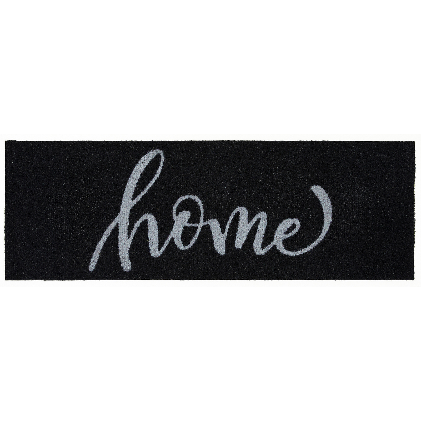 Fußmatte HOME - schwarz-grau - 26x75 cm