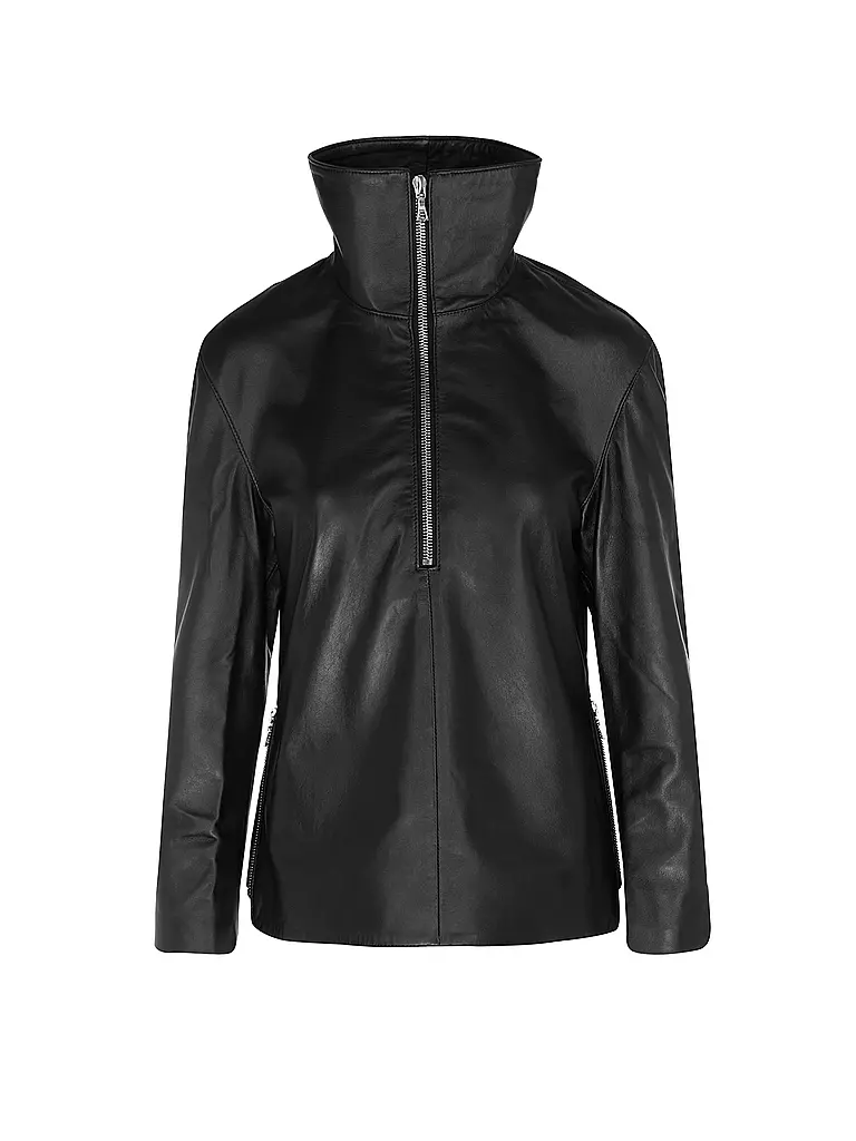 OFFICINE GENERALE Lederjacke ALEXA  schwarz
