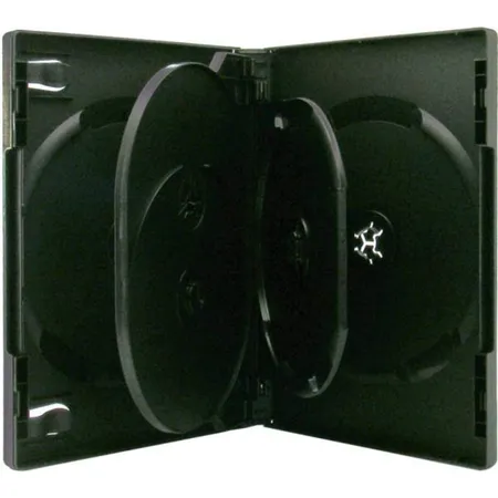Xlayer 5er DVD / CD Hüllen, schwarz, 10 Stück