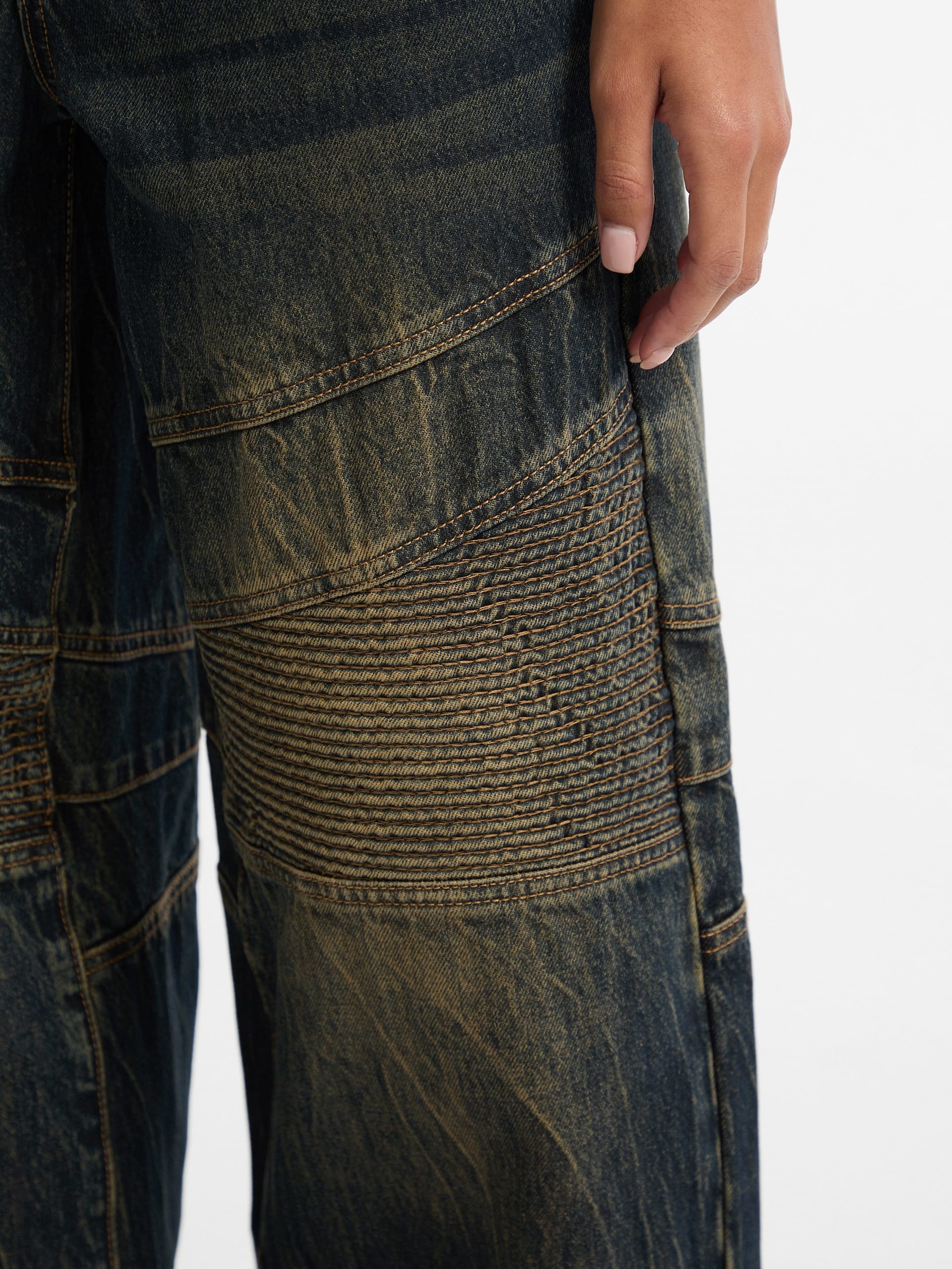 Calça jeans GUESS Originals Moto de perna larga