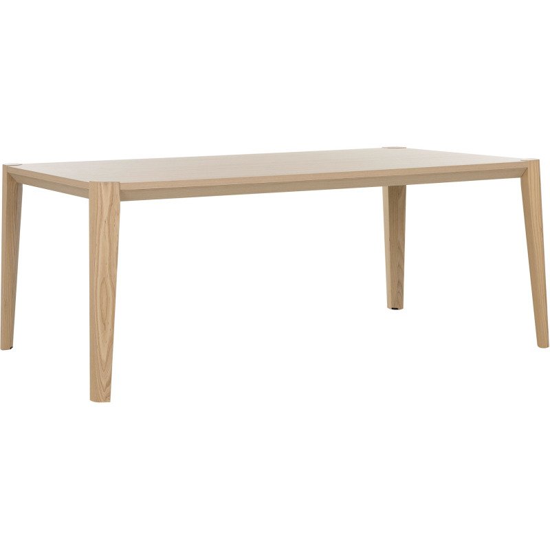 Bureau droit de direction Ostrahl L 200 x P 90 plateau chêne piètement frêne massif