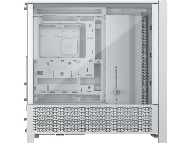 Corsair PC-Gehäuse Frame 4000D Weiss Midi Tower-Gehäuse mit Seitenfenster