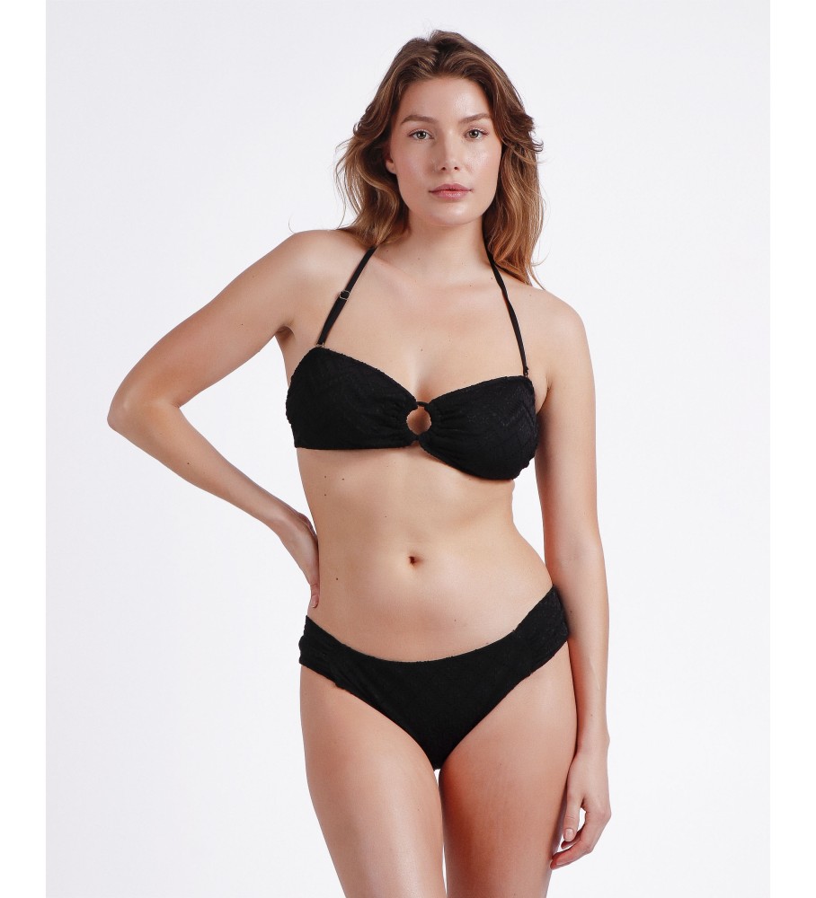 Admas Biquíni Bandeau Costa Bella preto