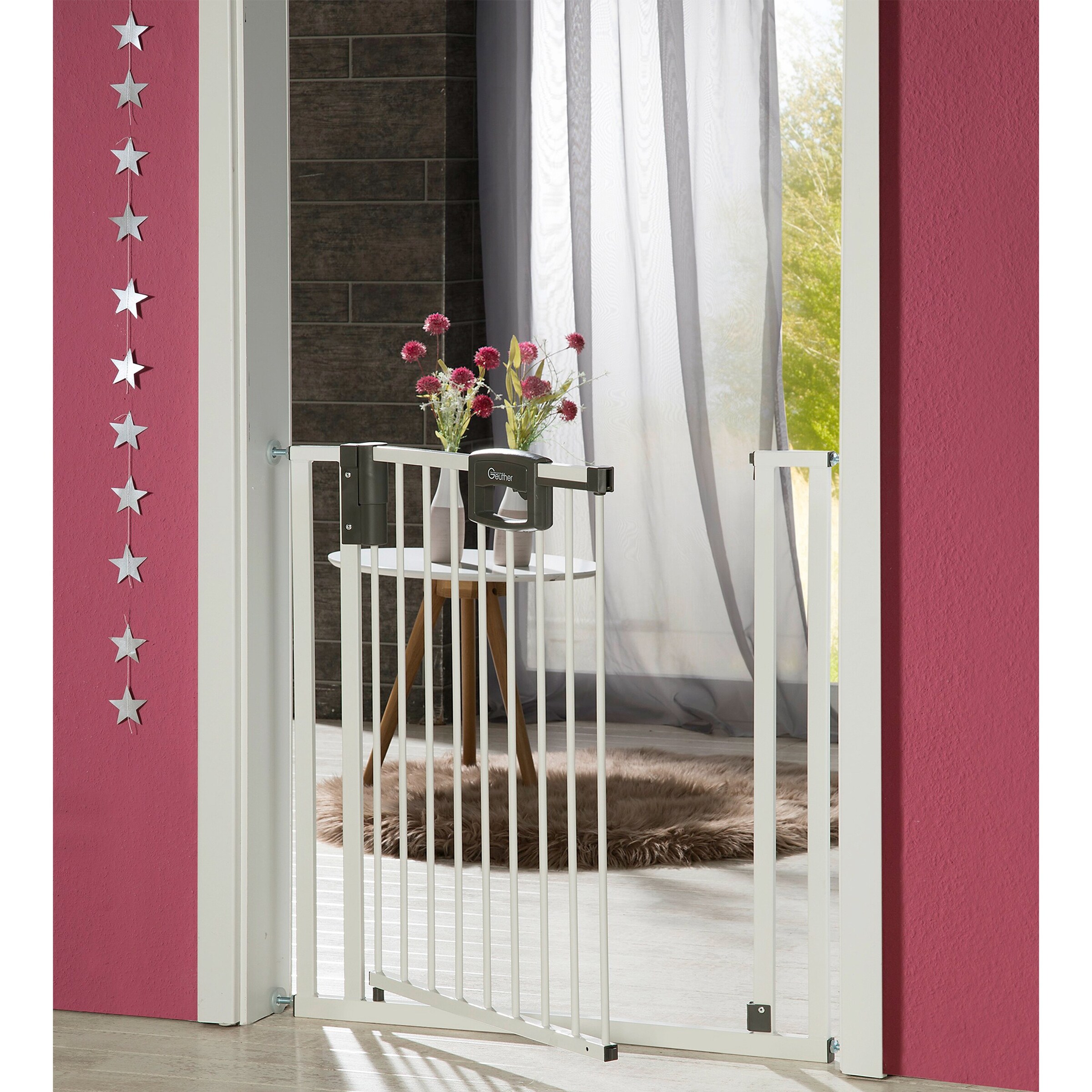 Geuther Türschutzgitter Easylock Plus 80,5-88,5 cm