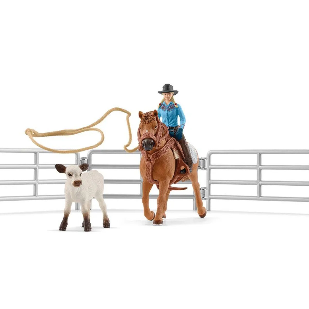 Schleich Schleich Horse Club Team Roping mit Cowgirl