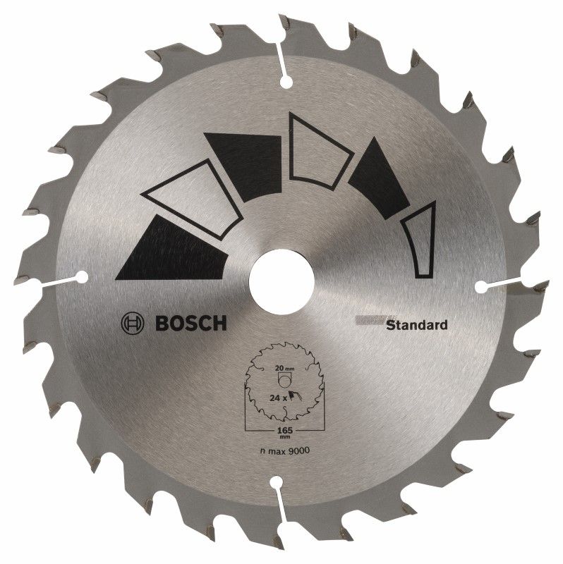 Bosch 2609256B55 Cirkelzaagblad Standard 165x20 T24