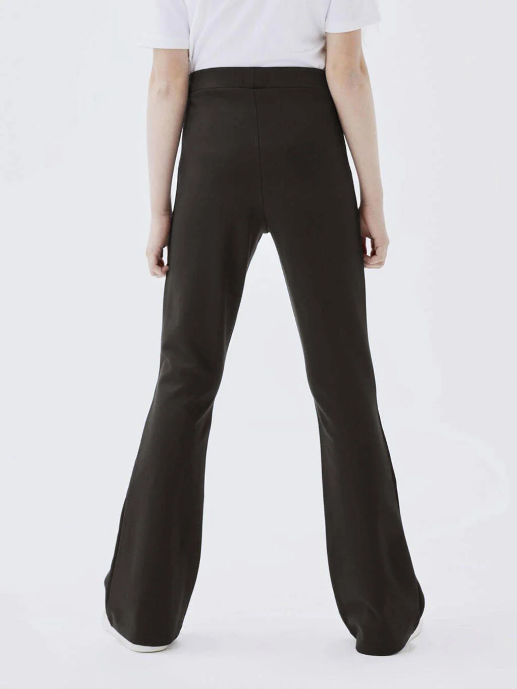 NAME IT high waist flared broek NKFFRIKKALI zwart