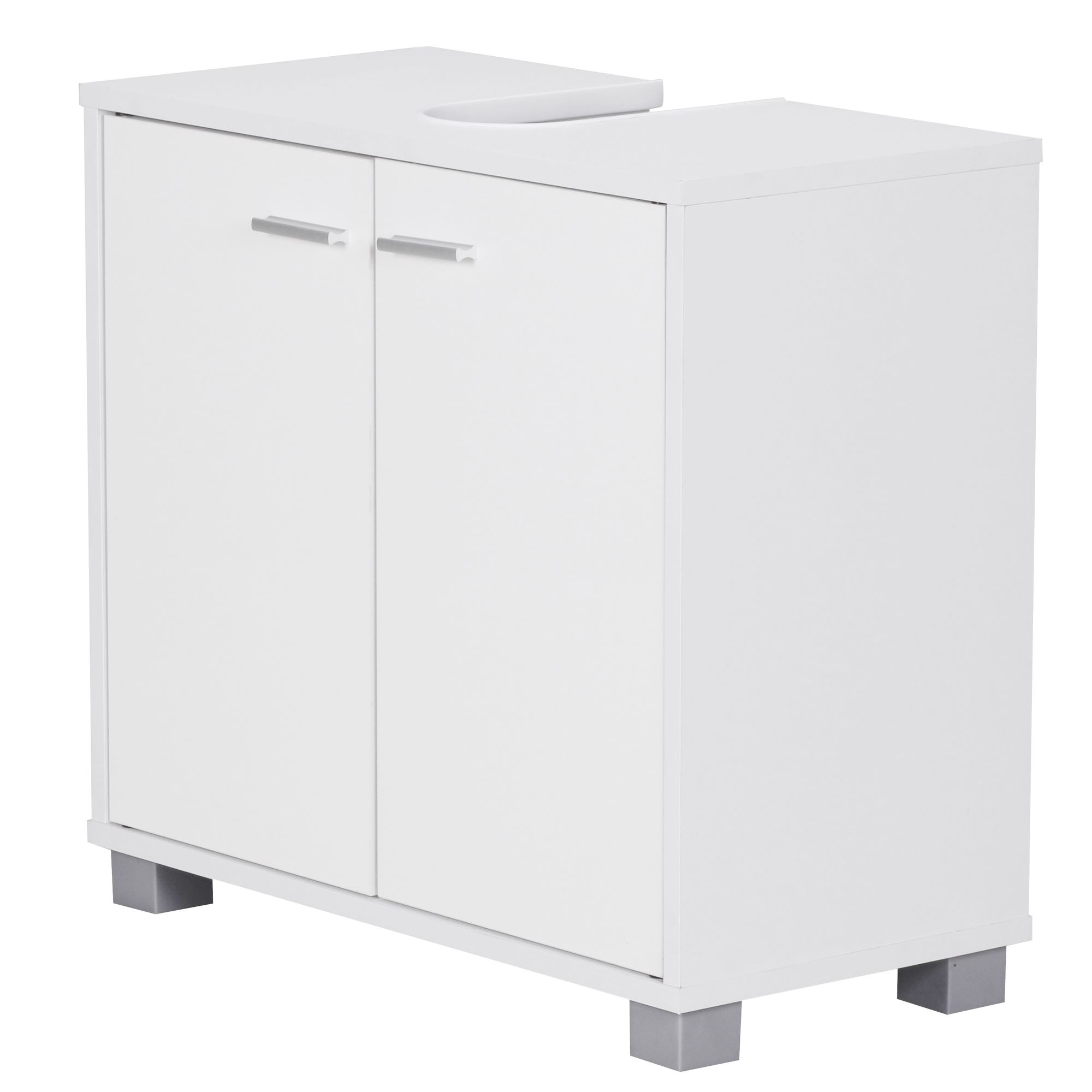 FineBuy Waschbeckenunterschrank FB37117 Waschtischunterschrank Badschrank 60cm