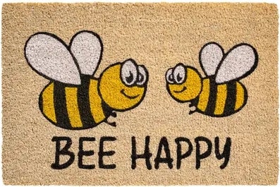 HQ Hamat kokosmat Bee Happy Ruco naturel 60 x 40 cm